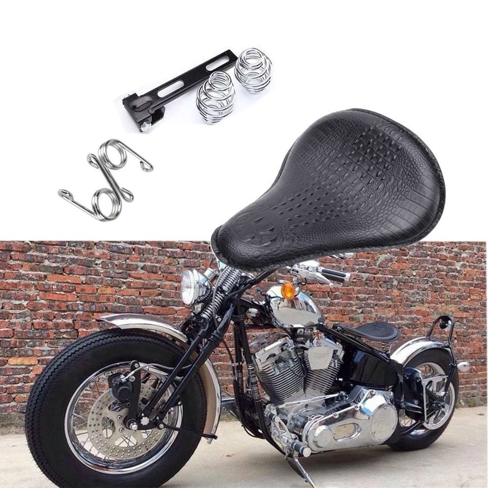 

Universal Motorcycle Retro Leather Solo Saddle Seat Spring Bracket For Harley For Honda For Kawasaki For Suzuki For Yamaha Road