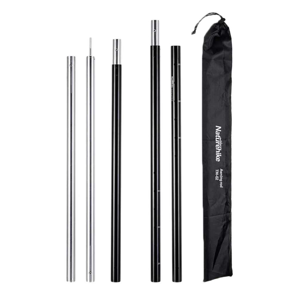 

5 Section Tarp Shelter Canopy Tent Awning Support Rod Porch Pole Dia. 28mm