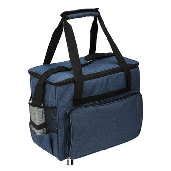 

Large Capacity Sewing Machine Storage Bags Tote Multi-Functional Portable Travel Home Organizer Sewing Machine Accessories Blue