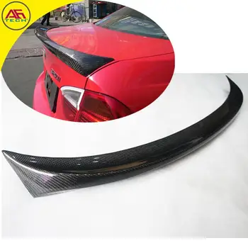 

Carbon fiber M-tech style car back boot lip spoiler wing rear spoiler auto rear trunk spoiler for BMW 3 series E90 2005-2012