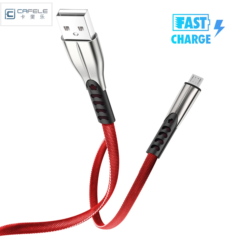 Красный Micro USB 2.4A быстрая Дата-кабель для зарядки кабель type C для samsung Galaxy S10 9 Note 10 9 huawei Xiaomi кабели для мобильных телефонов - Цвет: Красный