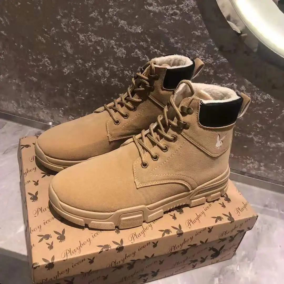 

#2322 Men plus Velvet Martin Boots