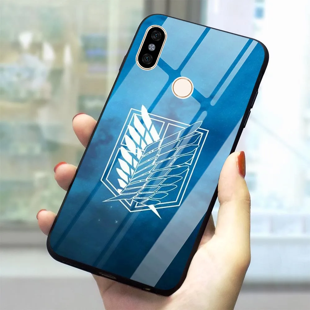 

Attack On Titan Anime Phone Cover for Xiaomi Redmi Note 7 Pro Case Redmi 4X 6A 8 Lite 9 F1 Note 5 6 Pro Mi A1 A2 Tempered Glass