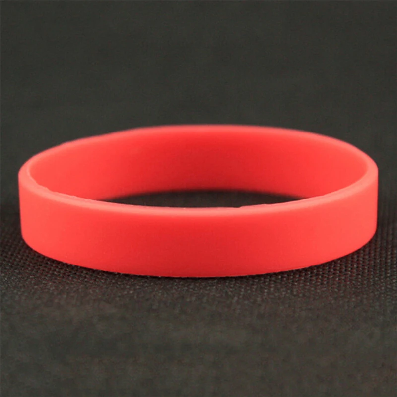 2 Pcs/set Silicone Rubber Wristband Bracelet Fitness Couple Wristband bracelet jewelry