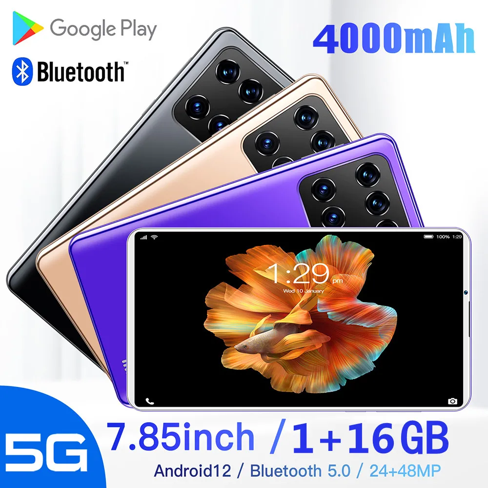 2022 Новинка M12 10 1-дюймовый планшет 1 ГБ ОЗУ 16 Гб ПЗУ 5g Lte 2/5mp 1280X80 0 экран Android 12