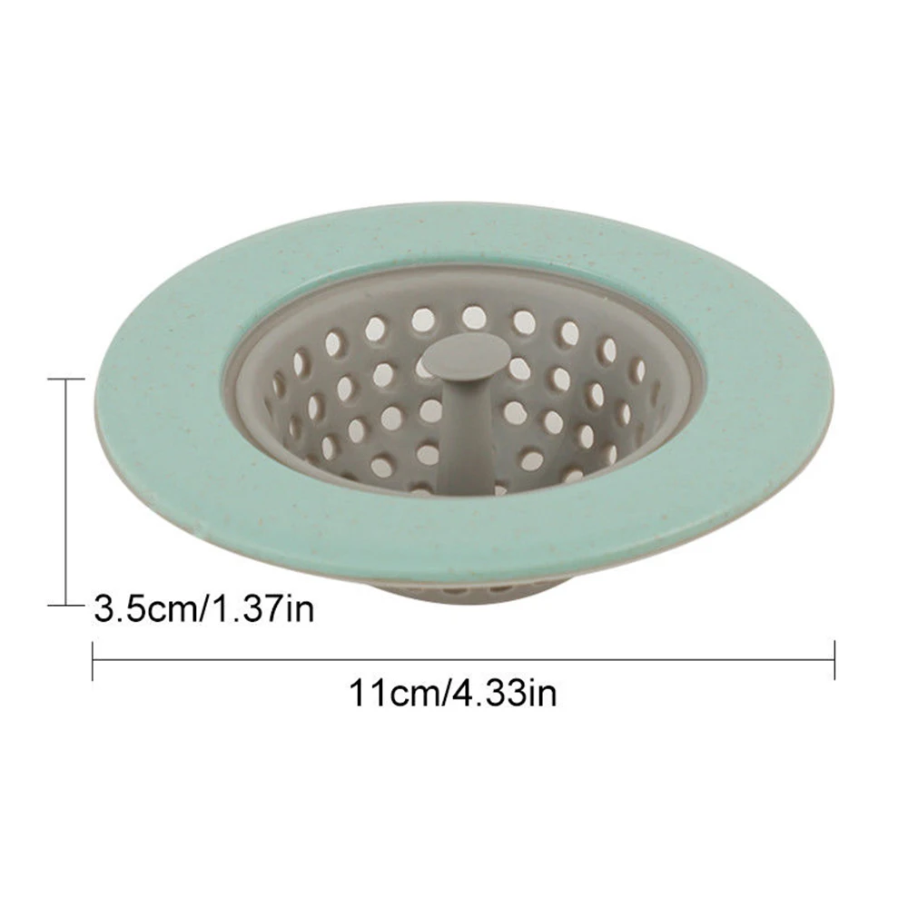 Kitchen Sink Anti-clogging Filter Kitchen Garbage Filter Mesh Silicone Toilet Hair Round Silicone Gadget
