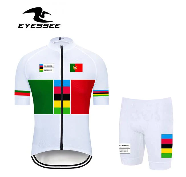 Pro Portugal велосипедная одежда, дышащая мужская одежда для соревнований, велосипедная майка, летний костюм, команда EYESSEE, велосипедная одежда - Цвет: kits
