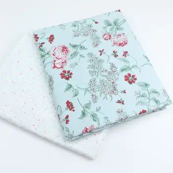 

2.35m Wide Cotton Printing Fabric Pastoral Flower Cotton Fabric Girls' Bedding Fabric Handmade DIY Cloth