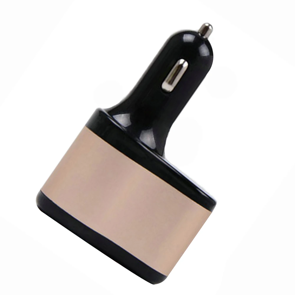 Двойной Переходник USB для зарядки в машине 12-24 В с 2 гнездами Разветвитель Прикуривателя прочный и практичный