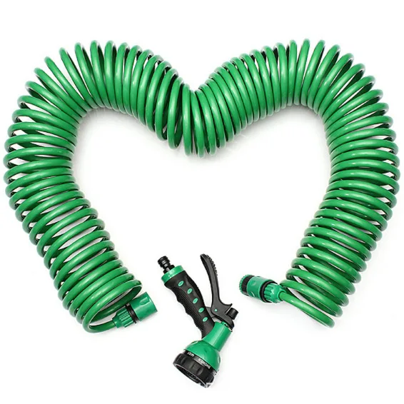 

New Style High Pressure Car Washing Gun Garden Spring Tube Explosion-Proof Eva PE Spring Pipe Garden Telescopic Pipe