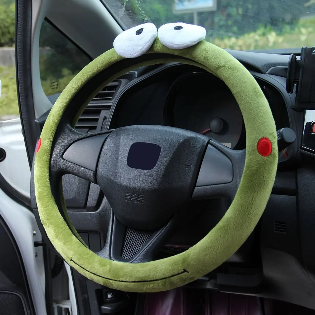 Car Styling Bow Car Steering Wheel Cover cute Cartoon Universal Interior Accessories Set Women/man 14 design Car covers Hot New