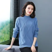 ^#Cheap Minimalist Woman Textured Pullover Sweater Crew Neck Soft Knitting Tops Female Soild Essential Knitwear Braided Garment Winter ^#Cheap Minimalist Woman Textured Pullover Sweater Crew Neck Soft Knitting Tops Female Soild Essential Knitwear Braided Garment Winter