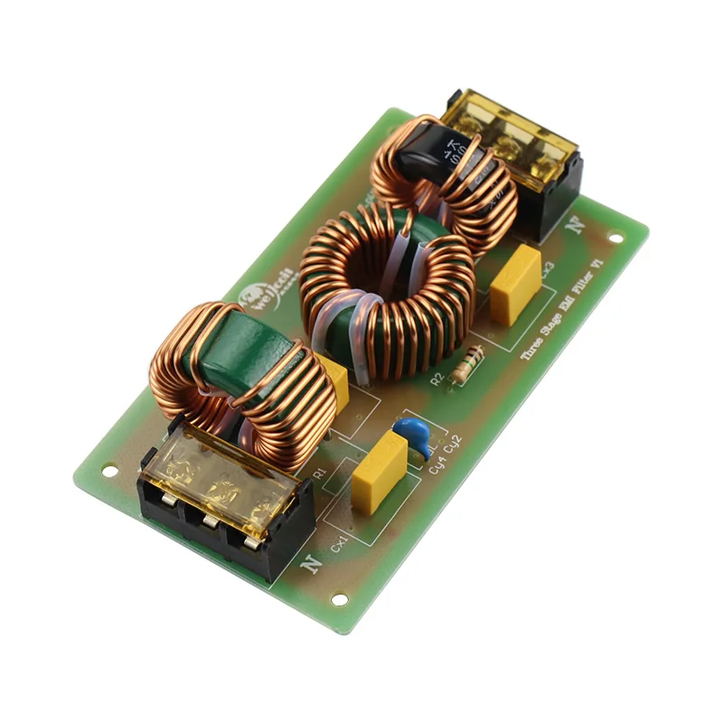 Ghxamp 10A EMI фильтр Питание доска для усилитель 3-ступенчатый EMI фильтр аудио очистки Питание доска 1 шт