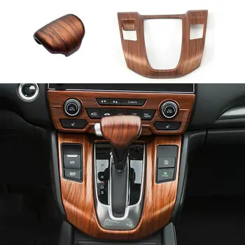 

12pcs/Set Car Interior Kit Cover Trim Peach Wood Grain Decor New Practical