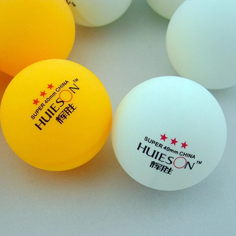 Huieson эксклюзивные 3 звезды мячи для настольного тенниса 40 мм 2,9 г мячи для пинг-понга белого и желтого цвета для занятий настольным теннисом в школьном клубе