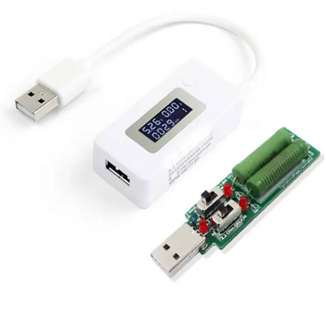 

Digital Display USB Tester Current Voltage Charger Capacity Doctor power bank Battery meter Detector+discharge resistance Load