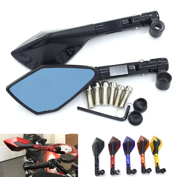 

Universal CNC aluminum motorcycle rearview mirror 8mm 10mm For Yamaha FZ6 FAZER FZ6R FZ8 FZ1 FAZER XJ6 DIVERSION MT-07 FZ-07