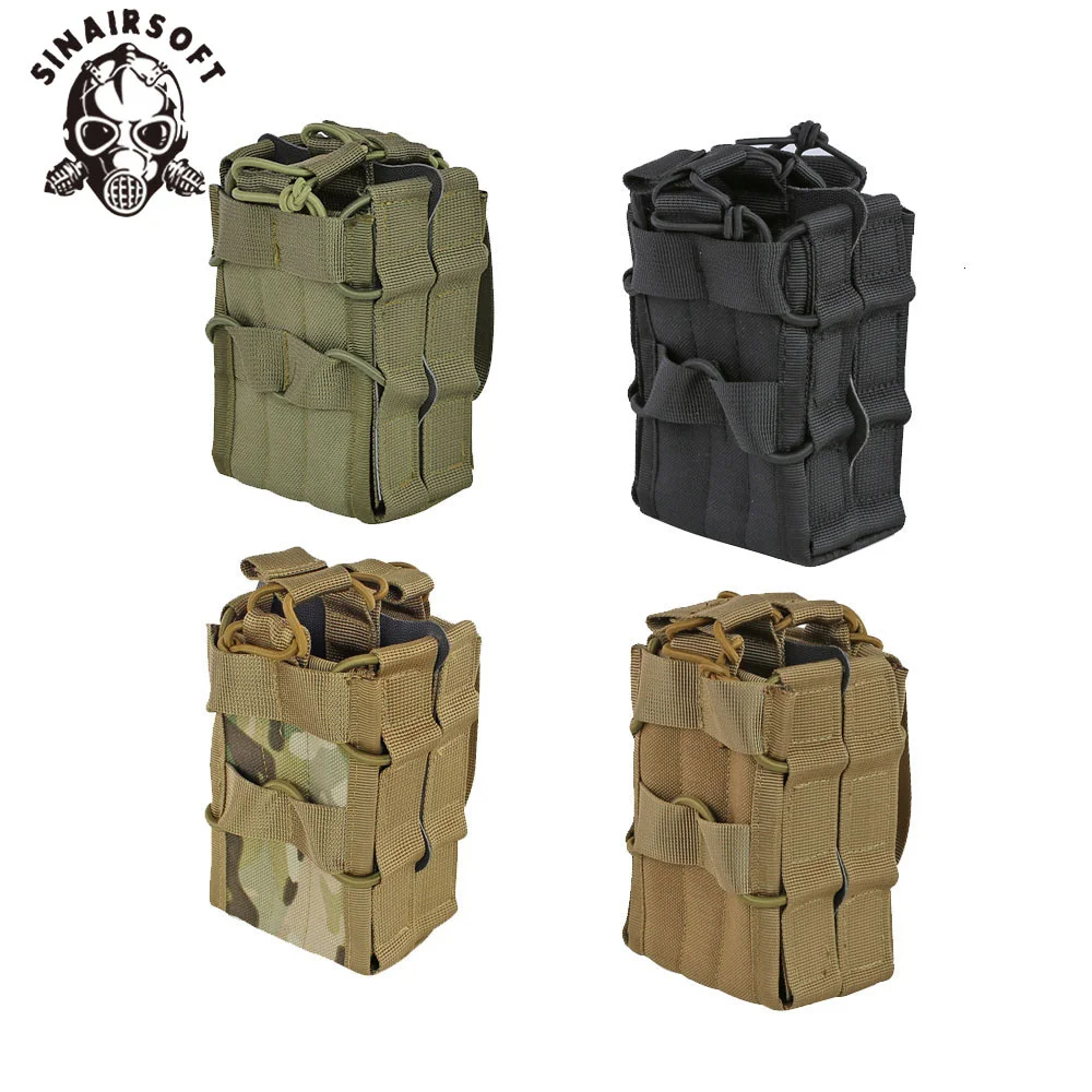 

Molle System Magazine Pouch 1000D Nylon Double Layer Storage Bags Airsoft Tactical AK AR M4 AR15 Rifle Pistol Mag Carrier Case