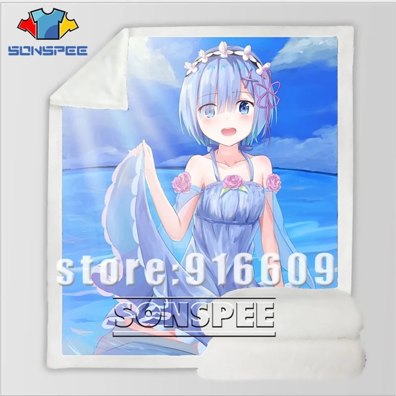 24 Сексуальный Re: zero двойной горничной Рам Rem Диван Постельные принадлежности офис Harajuku зимнее модное одеяло покрывало детское одеяло для путешествий одеяло для прогулок - Цвет: 24