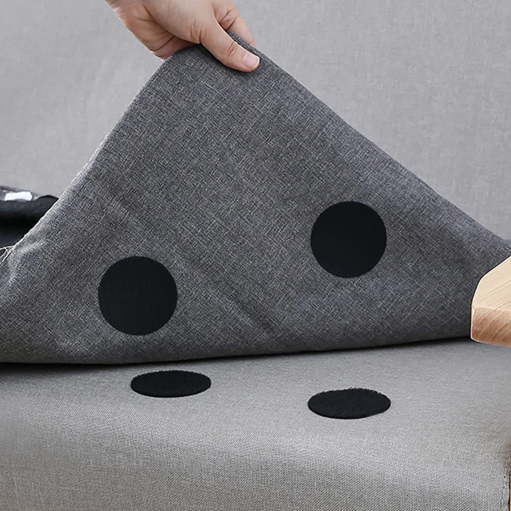 

20pcs/10 Pairs Anti Curling Carpet Tape Rug Gripper Velcro Secure The Carpet Sofa And Sheets In Place And Keep The Corners Flat