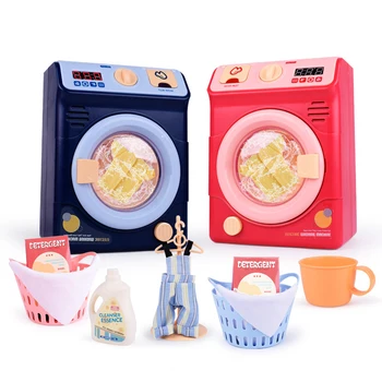 

Children's Simulation Electric Drum Washing Machine Toy Pretend Play Girl Housekeeping Toy Without Electricity Dropshipping