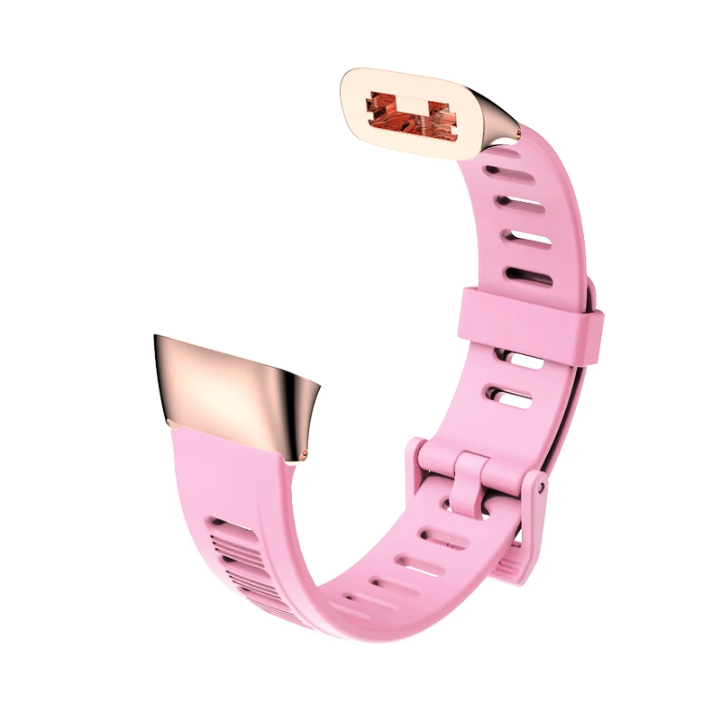Pink and gold Браслет для Amazfit Cor 2 ремешок умный ремешок для часов Силиконовый ремешок для Xiaomi Huami браслет Amazfit Cor 2 долговечные аксессуары - Цвет: Pink and gold