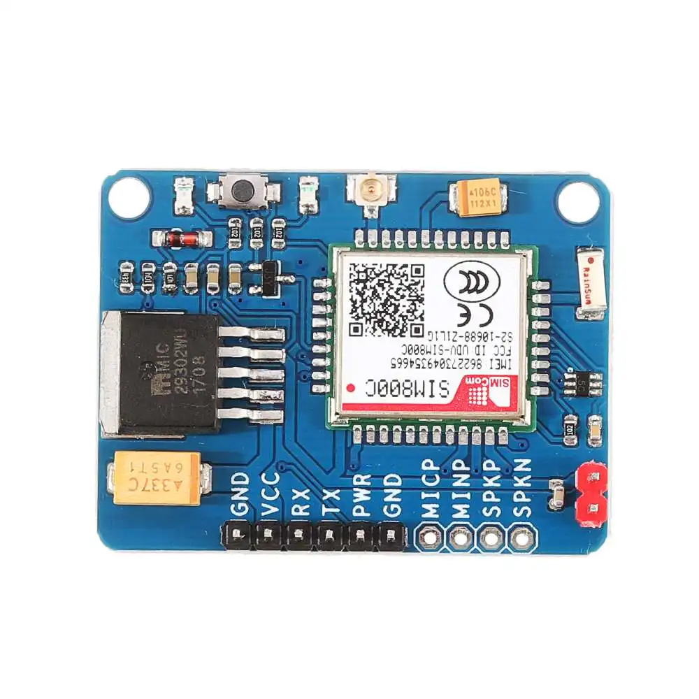 SIM800C GPRS модуль gsm sim беспроводной модуль Bluetooth функция ttl макетная плата замена SIM900A с 2,4G антенна IPX