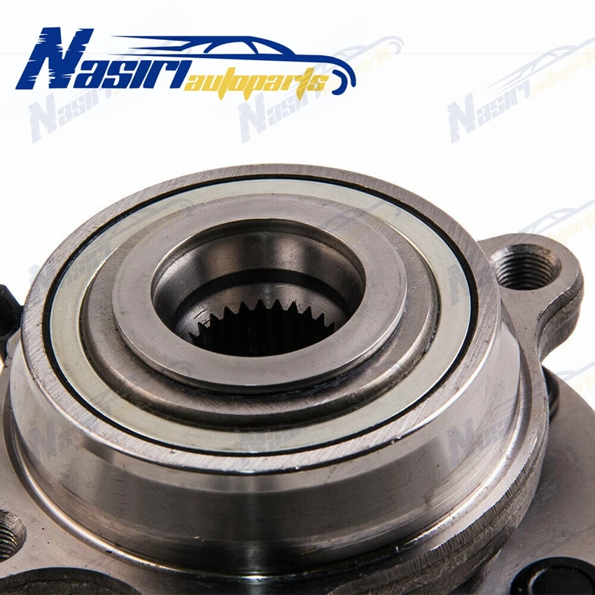 Front Wheel Bearing Hubs Assembly for Nissan Navara D40 D22 R51 Xterra Frontier Pathfiner ABS 4WD ONLY 515065 40202-5X00A