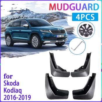 

4 PCS Car Mud Flaps for Skoda Kodiaq 2016~2019 2017 2018 Mudguard Splash Guards Fender Mudflaps Auto Accessories
