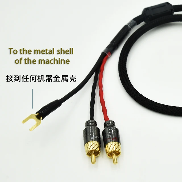 オーディオ2 rca rcaケーブルの独立したシールド信号線のlp