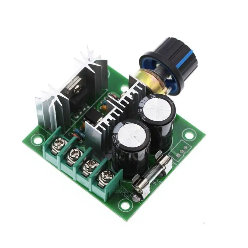 DC 12V 24V 30V 40V 13KHZ Auto PWM DC Motor Speed Regulator Governor Speed Controller Switch 10A 50V 1000uF