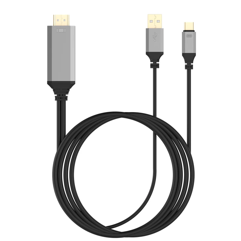 4K Type C HDMI адаптер HDTV видео кабель 1080P конвертер телефона на ТВ для macbook Samsung Galaxy S8 S9