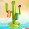 Juego de Cactus inflable para niños y adultos, juego de lanzamiento de anillo, juguetes de piscina inflables, suministros para fiesta hawaiana, juego interior y exterior, 1 Juego ► Foto 1/6