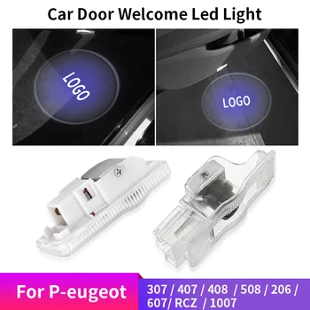 

Fit For PEUGEOT 307 407 408 508 206 607 RCZ 1007 2X Car Door Welcome Light LED Lamp Laser Ghost Shadow Projector LOGO Light Auto