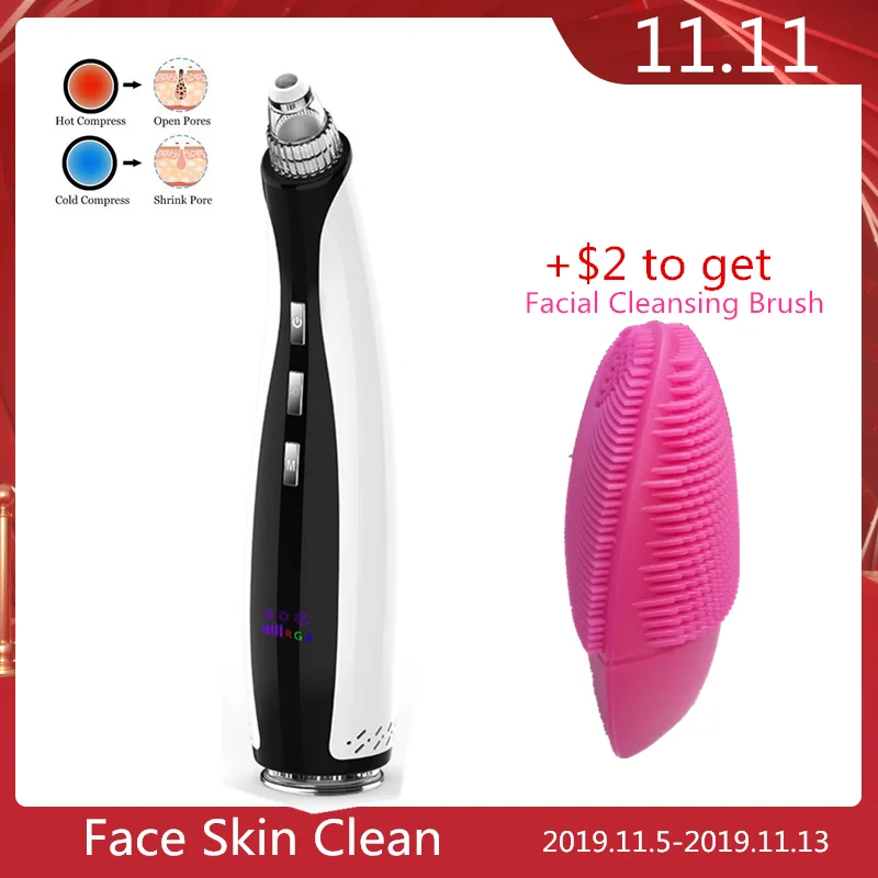 

MIQMI Skin Care Pore Vacuum Blackhead Remover Acne Pimple Removal Vacuum Suction Tool Face Clean Facial Diamond Dermabrasion