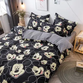

Disney mickey mouse bedding set girl boy quilt children cartoon duvet cover cute coverlid bedsheet Dumbo pillowcase