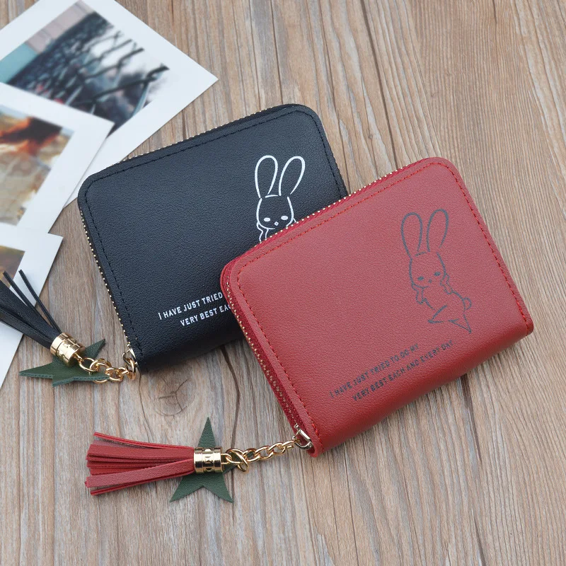 

New Korean small wallet women's short zipper small key zero wallet student Mini Wallet spot wholesale