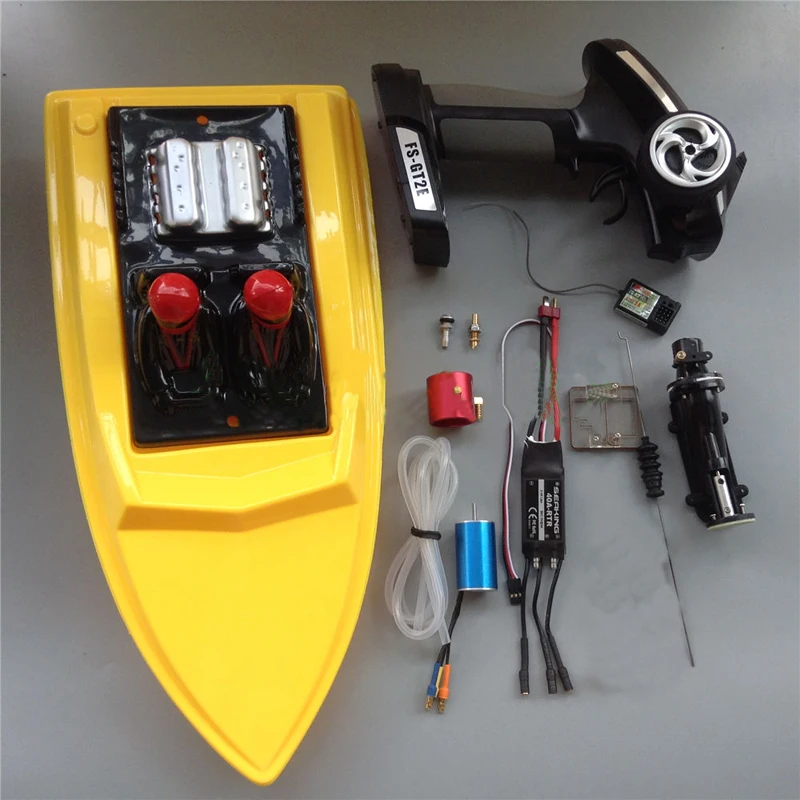 

1set RC Jet Boats Modified Power Driven Kit 2440 Brushless Motor+40A ESC+15mm Thruster Pump+Boat Hull+Remote Controller+Servo