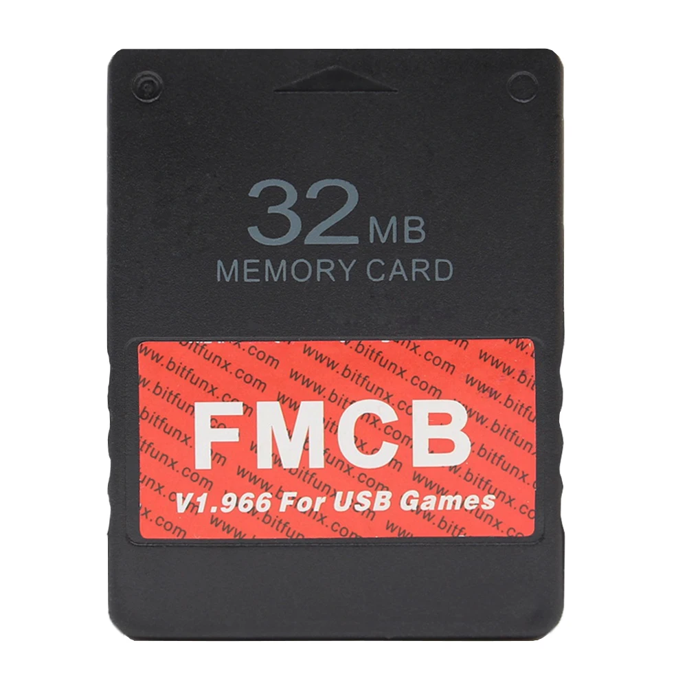 Tarjeta de memoria de 8 MB Plug and Play FMCB1.966 Tarjeta de memoria  externa de juegos de alta velocidad para PS2Black