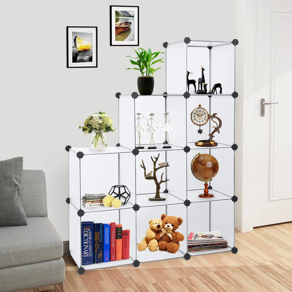 

Cube Storage 9-Cube Closet Organizer Storage Shelves Cubes Organizer DIY Closet Cabinet white