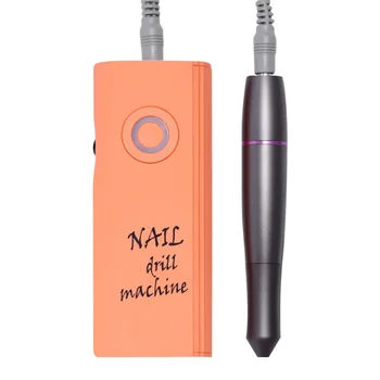 

1 Set of Rechargeable Portable Electric Nail Polish Grinder Nail Polish Remover with EU Plug(Orange)