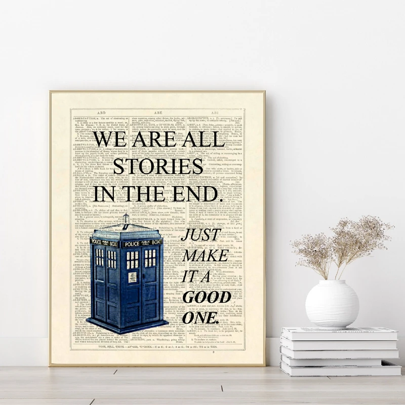 Классическая Картина на холсте Dr Who для ТВ-шоу художественные принты Кардис мы