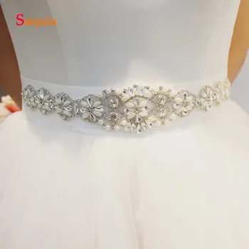 

Pesrl Belt for Bridal Wedding Dress Accessories Flower Shape Special Decoration for Dress Women Party Dress Sash Belt B22