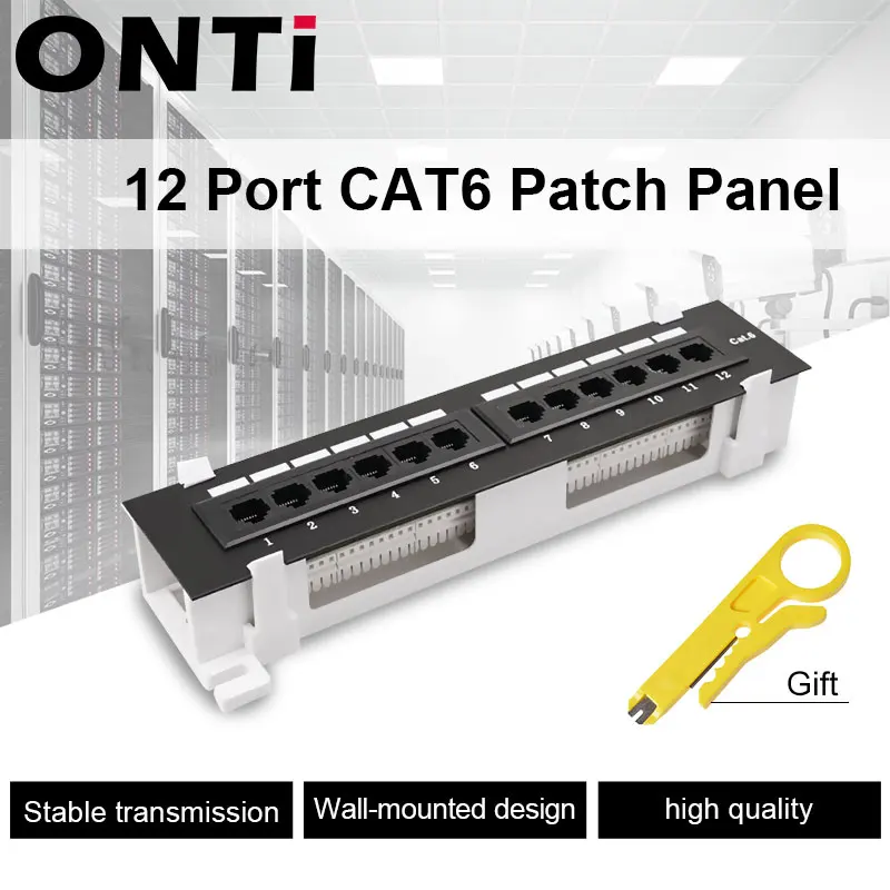 Набор сетевых инструментов ONTi 12 портов CAT6 коммутационная панель RJ45 сетевое