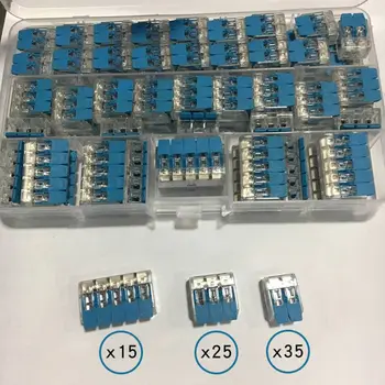 

75/85pcs 2/3/5 Way Terminal Block Electric Cable Wire Wiring Cable WireConnector