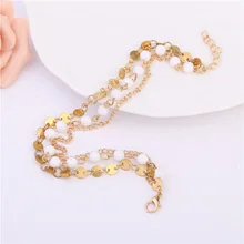 Европейский и американский стиль, аксессуары, Модный богемный простой многослойный браслет ручной работы из бисера, жемчужное ожерелье с блестками