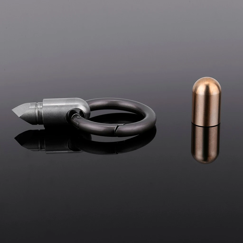 Многофункциональное переносное миниатюрное кольцо для ключей в форме инструмента, кулон, микро резак, инструмент для резки таблеток, капсульный нож, внутри надежный