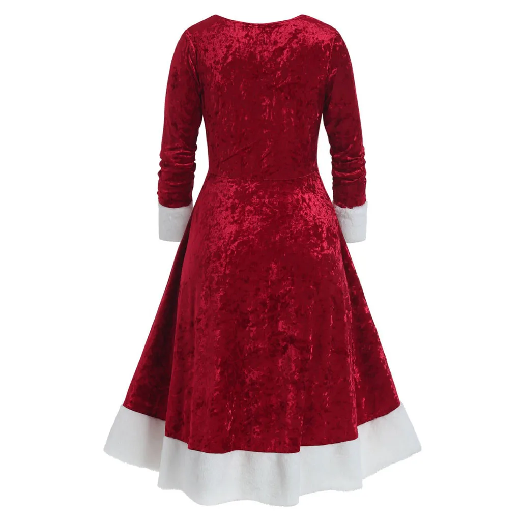 Ropa mujer, платья размера плюс, женские вечерние платья для рождественских праздников, лоскутное Бандажное платье с длинным рукавом, асимметричное зимнее платье sukienki