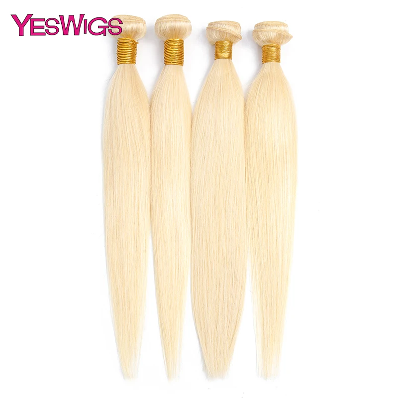 Yeswigs Malaysian Straight Hair Bundles Remy Human Hair Weave 134 Bundles Deal 613 Color Hair Extensions Free Shipping (3)