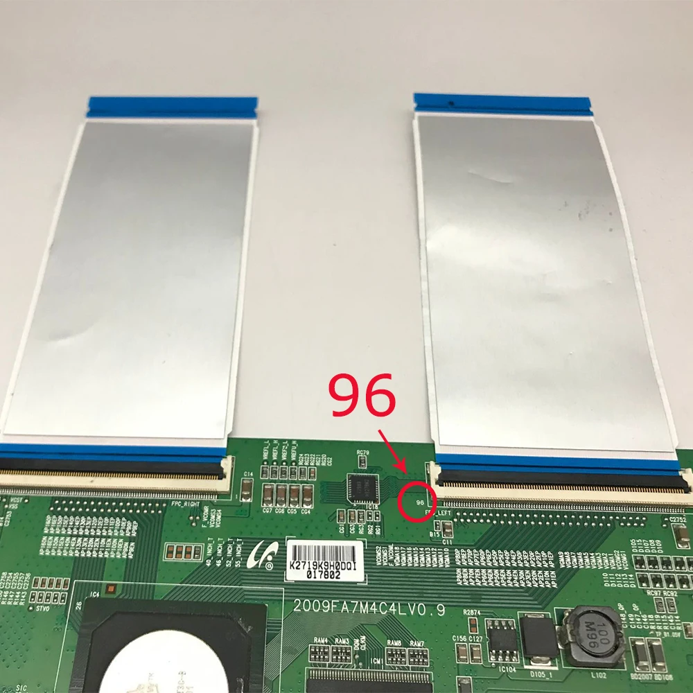 96 Pin Ribbon Cable for T-CON Board Original 120mm X 50mm With Lock 96Pin Flexible Cables TV Logic Board Flex Cables LCD Screen flex cables